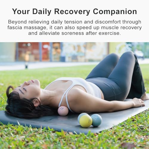 High-Density Therapy Massage Balls(2-Pack), Blue + Yellow(65D+50D) - color: Tranquil Blue + Dawn Yellow (65d+50d)