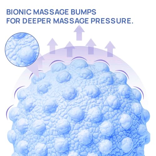 3 Pack Massage Ball Set - Massage Roller for Plantar Fasciitis,Lacrosse Ball Massage Ball Therapy,Foot Roller, Myofascial Release Ball,Foot Massage Roller for Back,Yoga Roller, Foot Pain Relief（Blue）