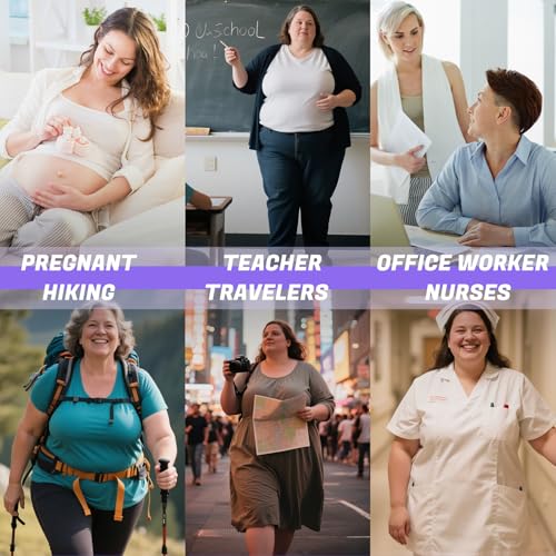 4 Pairs Plus Size Compression Socks,Extra Wide Calf 20-30 mmHg Knee High Compression Socks for Men Women Circulation - color: 03-black, size: 4X-Large