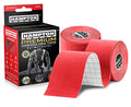 Hampton Adams | As Seen on Shark Tank | Elastic Kinesiology Tape (2-Pack) | Uncut Athletic Tape Supports & Protects Muscles Knees Shoulders & Plantar Fasciitis | Waterproof Hypoallergenic (Red) - color: Red, size: 2in x 16ft (2 Rolls)