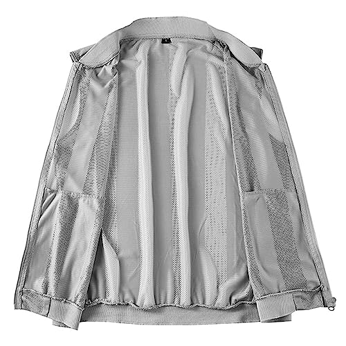 Flygo Men's Summer Casual Lightweight Breathable Mesh Cycling Travel Zip Vest - color: 02 Army Green, size: Small