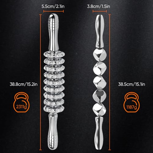 ONUEMP 5-in-1 Stainless Steel Massage Therapy Tools - Ice Gua Sha Lipedema - size: 5pcs Board Kit