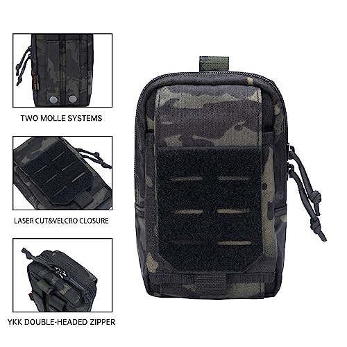EXCELLENT ELITE SPANKER Tactical EDC Pouch Molle Utility Pouch Phone Pouch - color: Multicam Black