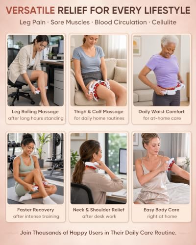 ONUEMP Leg Massager Roller Lymphatic Drainage Cellulite Fascia Massage
