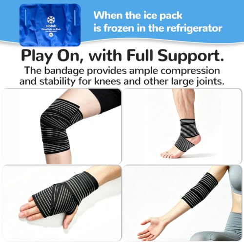 Hands-Free Ice Pack for Injuries Reusable with Bandage for Multiple Joints - size: Hands-free M*2