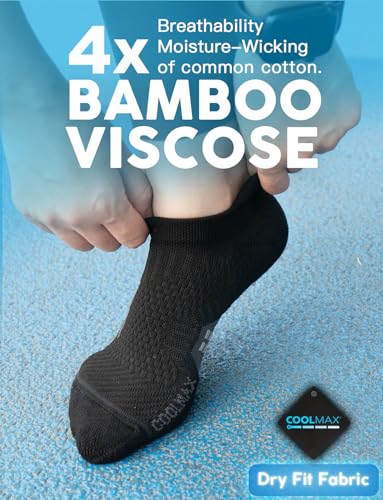Juclise Women's No Show Compression Running Socks, 3 Pairs - color: Classic Black*2+aqua Black*1, size: Large