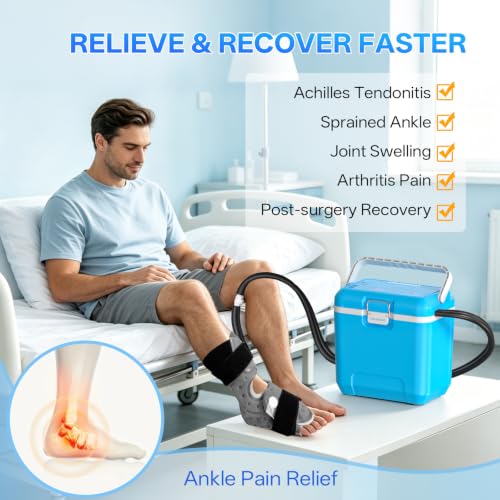Programmable Ice Machine for Ankle After Surgery w/Temp Disp
