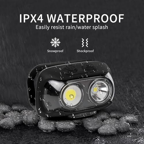 LED Headlamp Rechargeable,6Modes Super Bright Headlight Flashlight - size: 1 Pack