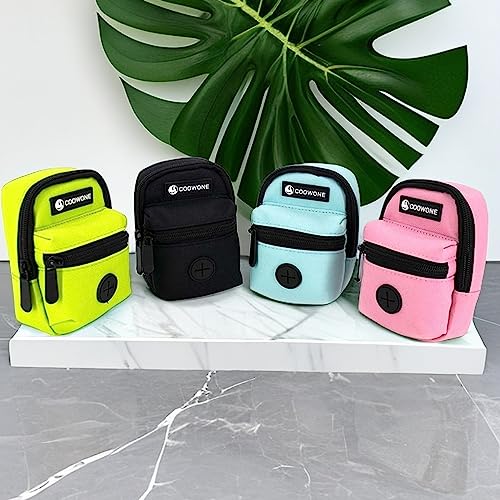 Dog Treat Pouch Dog Poop Bag Holder for Leashes, Pets Snack Container With Inner Small Bag, Puppy Supplies Perfect for Training and Walking - Hands Free Dog Waste Bag Dispenser -Dog Travel Accessories - color: Black 2