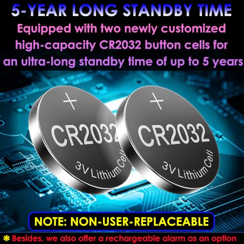 130db Personal Safety Alarm with Ultra Bright Strobe Light. Black - color: Black, style: Button cell