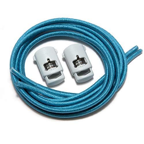 IBUNGEE LACES (Elastic No Tie Shoelaces (Made in the USA) - color: Teal, size: 22-inch