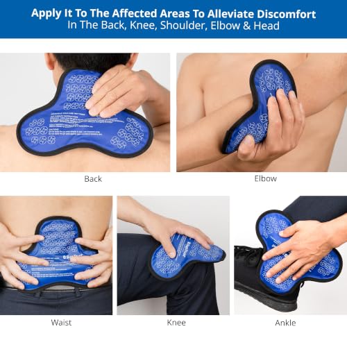 Shoulder Ice Pack for Injuries Reusable: Cold/Hot Therapy Wrap for Rotator Cuff Injuries, Bursitis & Swelling - Gel Ice Pack Reusable Compatible with Suptrust Shoulder Brace for Women and Men