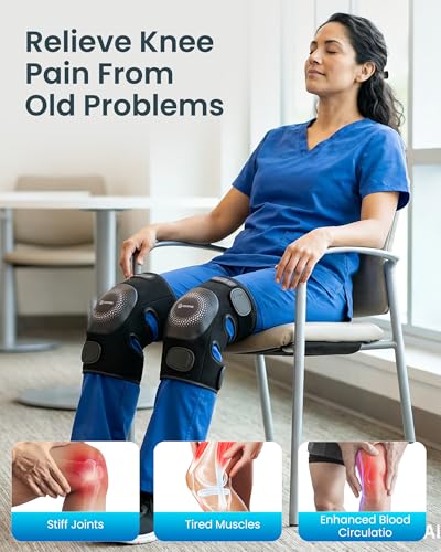 COMFIER FSA Eligible Items, Cordless Knee Massager with Graphene Heat