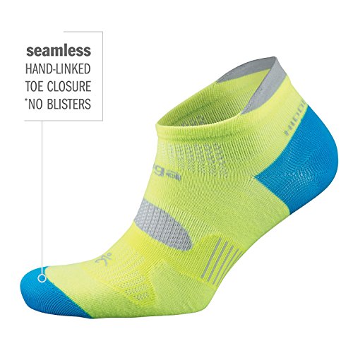 Balega Unisex Adult Hidden Dry Moisture Wicking Performance No Show Athletic Running Socks (1 Pair) - color: Pink/Aqua, size: Large