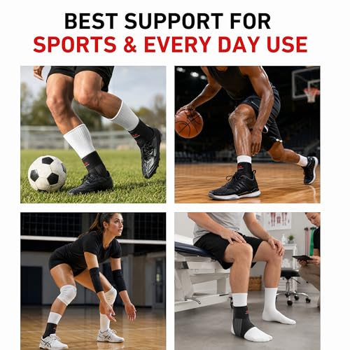 McDavid Ankle Brace, Low Profile Lace-Free Phantom Ankle Braces for Men Basketball and more. Lightweight Design, Advanced Strapping & Flex-Support - size: X-Large/2X-Large
