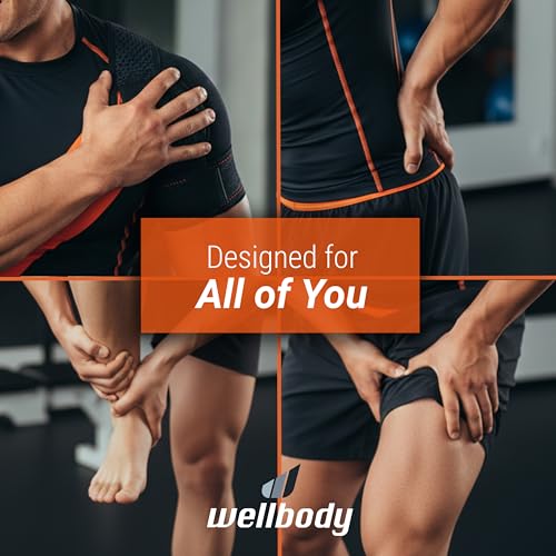 Wellbody 5 Deep Tissue Massage Gun with Heat Ball Technology | Vibrating Handheld Massager for Trigger Point Therapy | 5 Speed Rechargeable Portable Device for Muscle Pain Relief & Recovery