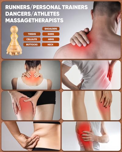 ONUEMP Wood Fascia Brush - Lymphatic Drainage, Anti Cellulite, Body Sculpt - size: Brush