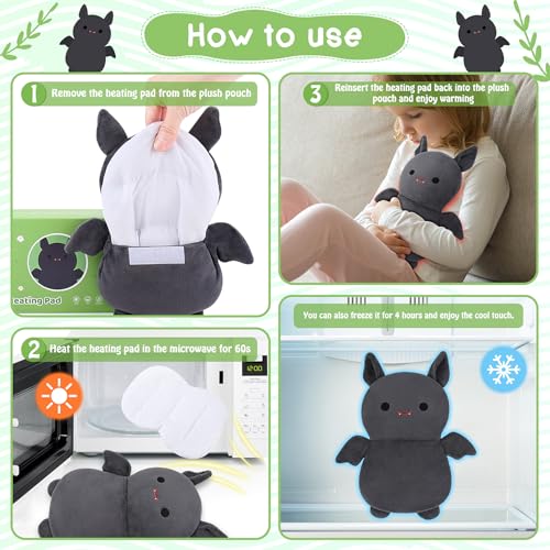 Bat Microwavable Heating Pad for Pain Relief Period Microwave Heating Pad - style: Bat