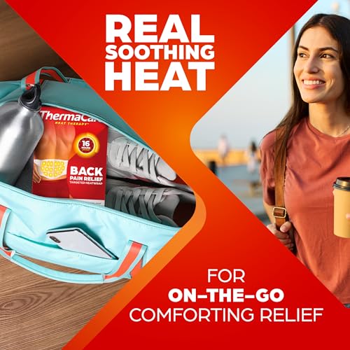ThermaCare Advanced Back & Hip Heat Wraps for Lower Back Pain Relief - Heating Pads with 16-Hour Heat Therapy - Adhesive Heat Wraps for Muscle & Joint Pain, Flexible Fit Design - 3 Count - size: S-M (Pack of 3)