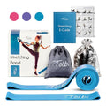 Ballet Stretch Bands Set with Foot Mini Loop, Splits Flexibility Trainer - color: Soft Blue Small