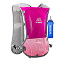 AONIJIE 5L Outdoor Sport Multifunctional Camping Backpack Cycling Running Climbing Hiking Hydration Vest Pack - color: Rose with 500ml Soft Flask