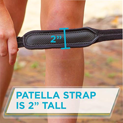 BraceAbility Kids Knee Band - Youth Patellar Tendon Support Strap Child Osgood Schlatter Brace for Jumpers Knee, Patella Tendonitis, Sports Wrap for Running, Soccer, Volleyball, Basketball (XS) - size: X-Small