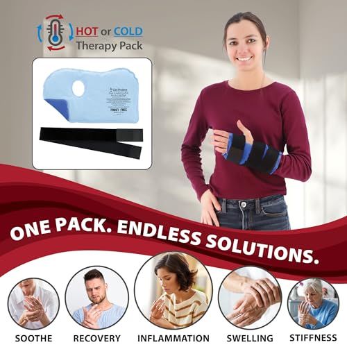 Dual Comfort Wrist Wrap for Hot & Cold Therapy and Wrist Pain Relief - size: Wrist Wrap - 8.5 X 14 Inch