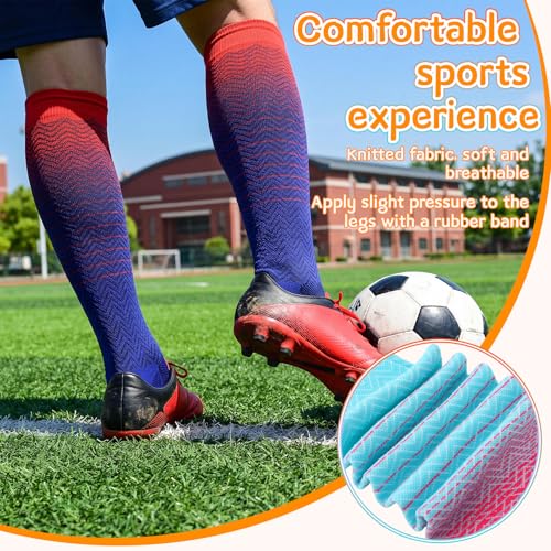 5 Pcs Women Compression Socks 15-20mmHg Knee High Socks - size: Small-Medium