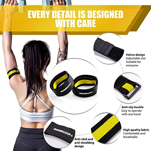 MANUEKLEAR Blood Flow Restriction Bands for Women Butt Lift - color: Black