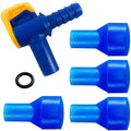 Bite Valve Replacement Mouthpieces fits Camelbak and Most Brands (4-Pack), with Shutoff Valve and Tube O-Ring for Hydration Bladder and Backpack Water Reservoir