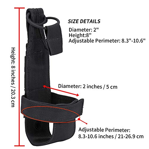 Tactical Molle Pouches Multi-Purpose Military Nylon Waist Pack Utility Bag Detachable Patches Pouches for Dog Vest Harness - color: Black