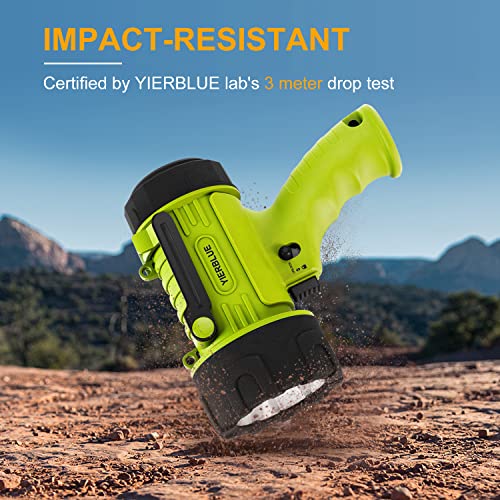 YIERBLUE Rechargeable Spotlight Flashlight with 2000,000 High Lumen LED - color: Fluoresce-Pro