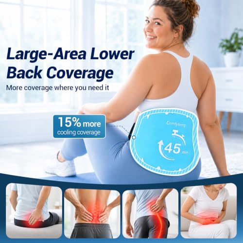 Comfytemp Ice Pack for Back Pain Relief, Sciatica Ease, 45 Min Long Lasting