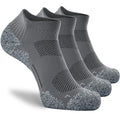 CWVLC Cushioned Athletic Ankle Compression Socks for Women Men 3/6 Pairs - color: 3-pairs Charcoal, size: Small