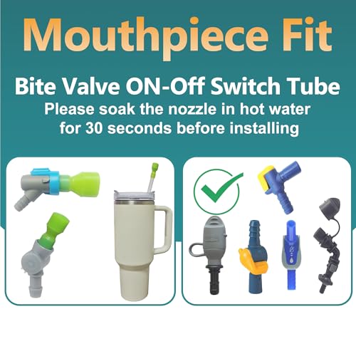 Bite Valve Replacement Mouthpieces for Camelbak and Most Brands Hydration Pack Bladder | BPA-Free | Bite Valve Kit