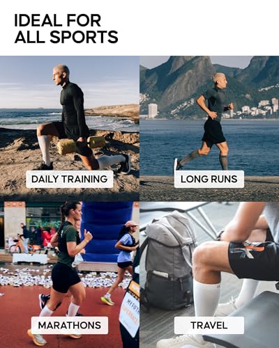 DANISH ENDURANCE Calf Compression Sleeve, 21-26 mmHG, 1 & 3-Pack - color: 3xblack, size: Medium