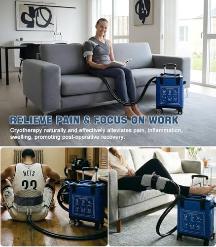 Ice Machine for Knee After Surgery 19qt, 6-Level Timer & 3 Flow Rates