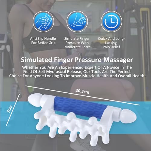 Fascia Massage Tool Myofascial Release Blaster Tools for Anti-Cellulite Skin Soothing Lymphatic Drainage Trigger Point Deep Tissue Neck,Shoulder,Lower Back,Psoas,Thighs,Butt & Full Body (Blue) - color: Blue, size: Small