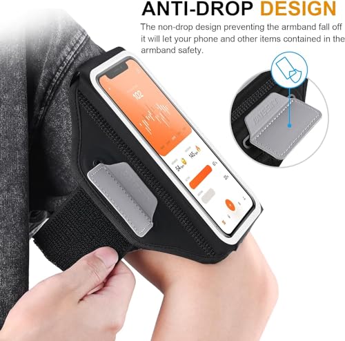 Running Armband 3D Design Sweat Resistant Running Phone Holder Up to 6.9" - color: Phone Armband,6.9"