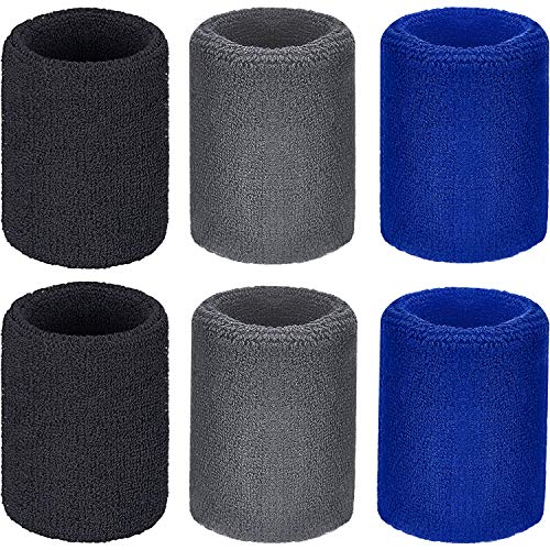 WILLBOND Wrist Sweatbands - color: Black, Blue, Gray