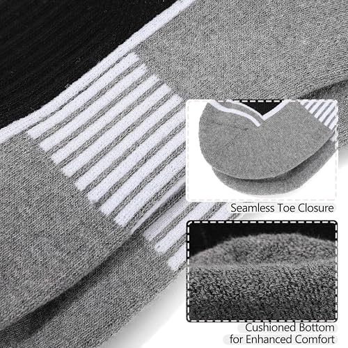 Ankle Compression Quarter Socks White Athletic Breathable Socks For Men - color: White(3 Pairs), size: 7-9