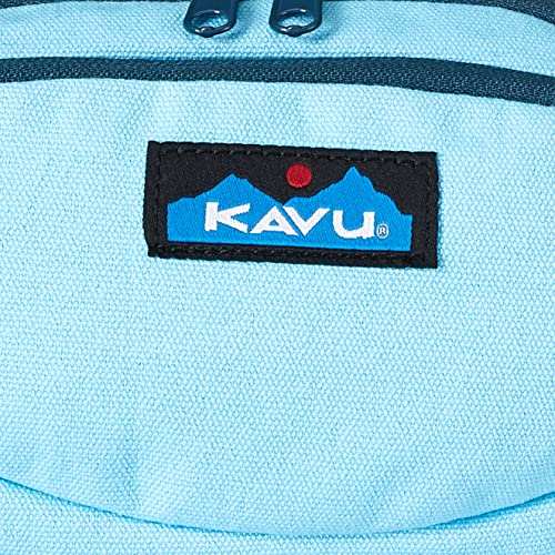 KAVU Canvas Spectator Belt Bag, Cotton Fanny Pack for Travel - color: Maliblue