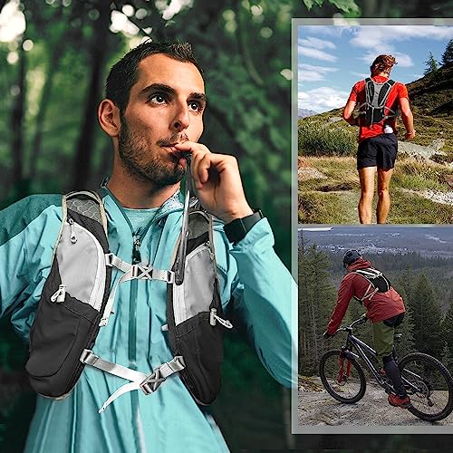 Hydration Pack Backpack, IX INOXTO Running Hydration Vest with 1.5L ( 50 oz) Water Bladder for Men Women, Lightweight Water Backpack for Hiking Cycling Climbing Camping