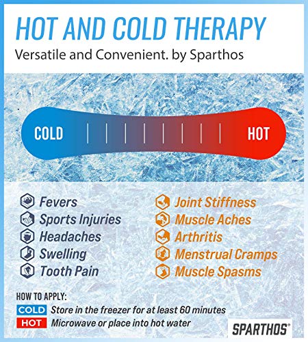 Sparthos Reusable Hot Cold Gel Ice Pack, Pain Relief - Medium (Pack of 1) - size: Medium, style: Pack of 1