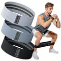 Resistance Bands for Legs & Glutes – Anti-Slip Fabric Hip Bands with Light, Medium & Heavy Resistance, Wide Durable Workout Loops for Squats, Hips, Strength Training & Home Fitness | Set of 3