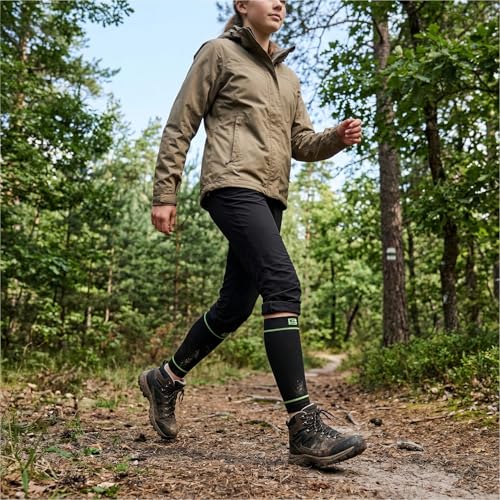 Calf Compression Sleeves Kids & Teens Shin Support Circulation 1 Pair - color: Black, size: Large