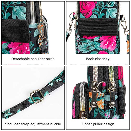 Sports Armband Outdoor Sweat-Proof Running Armbag Cross-Body Shoulder Casual Wallet Purse Gym Fitness Cell Phone Bag Key Holder for iPhone 13 PRo/12 Pro/Xs Max/Xr,Galaxy S10 Plus, P30 Pro (#19) - color: #19