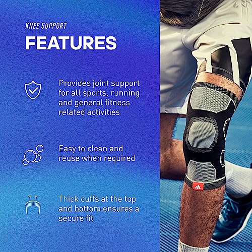 Adidas Knitted Support Sleeve, Ergonomic Compression Sleeve - size: X-Large, style: Knee Support