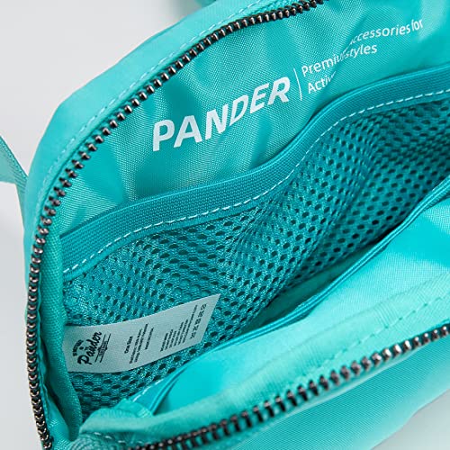 Pander Crossbody Belt Bag for Women and Men, Travel and Everyday Use - color: Cyan Blue