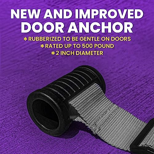 NordStick Nordic Hamstring Curl Strap - Original Nord Stick Exercise Set for Home and Travel - 5 Second Set Up - style: Nordstick - Black, Grey